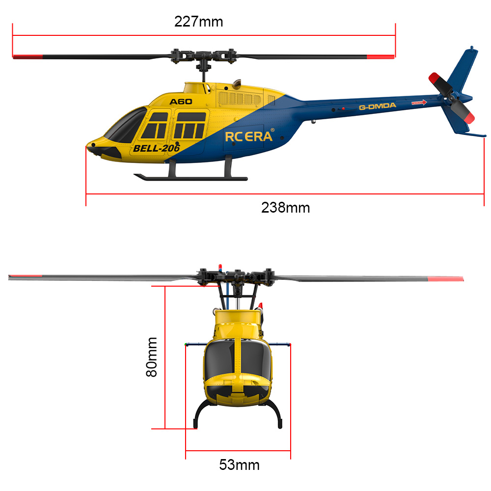 RC ERA A60 4-Kanal-Hubschraube – Rc Helicopter Gyro Bewertung und Preis