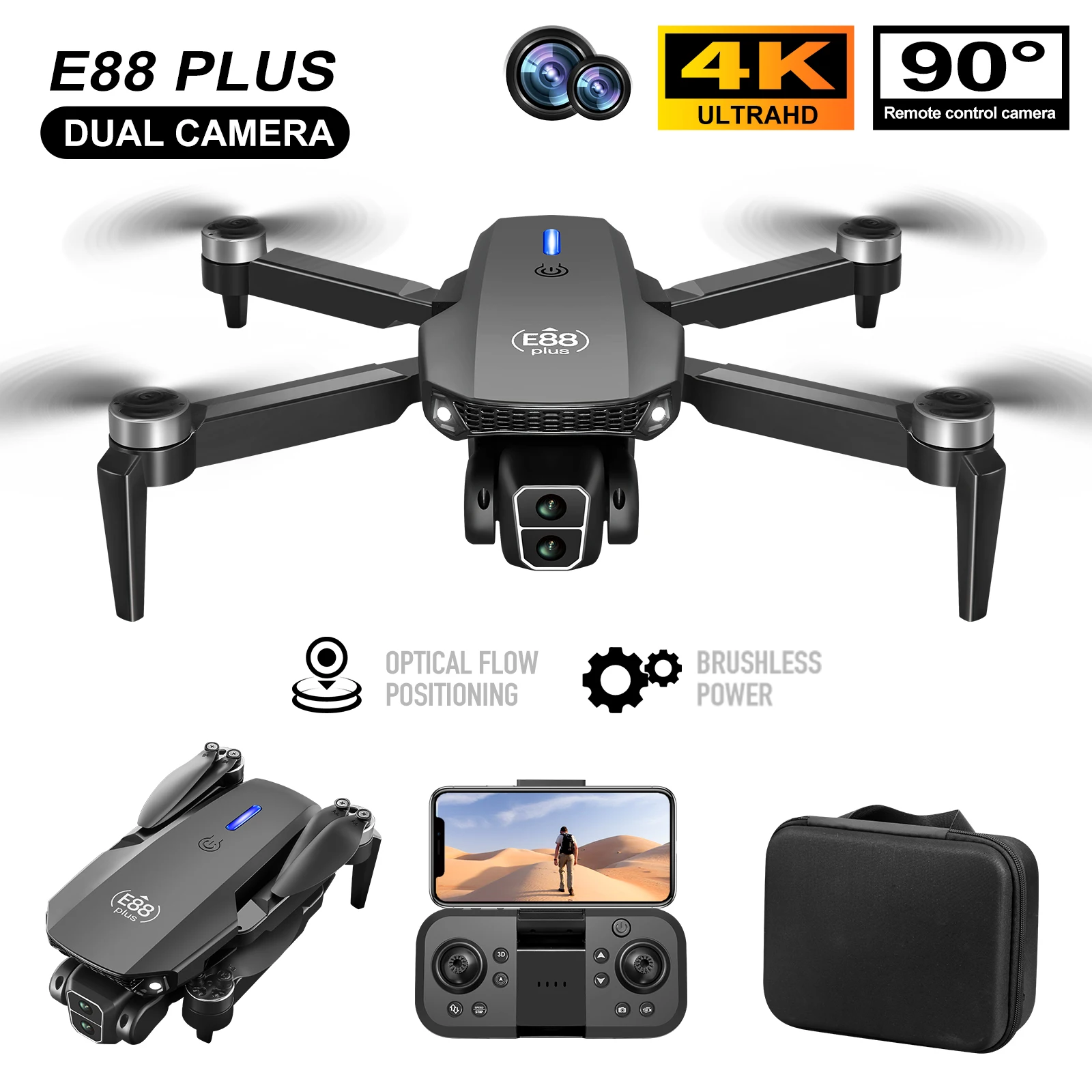 Neue E88 Plus Quadrocopter-Dro – Rc Helicopter Electric Bewertung und Preis