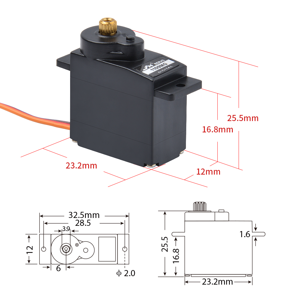 1/2/4 Stück JX Servo PDI-1109M – Rc Helicopter Mini Bewertung und Preis